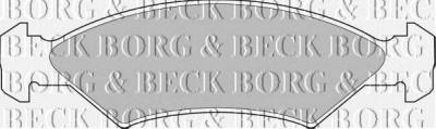 BORG & BECK bbp1114 -  Комплект тормозных колодок, дисковый тормоз